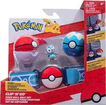 Load image into Gallery viewer, Pokemon Clip n Go Pokeball Belt Set - Piplup
