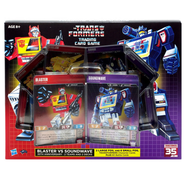 Transformers TCG Blaster vs Soundwave 35th Anniversary Deck